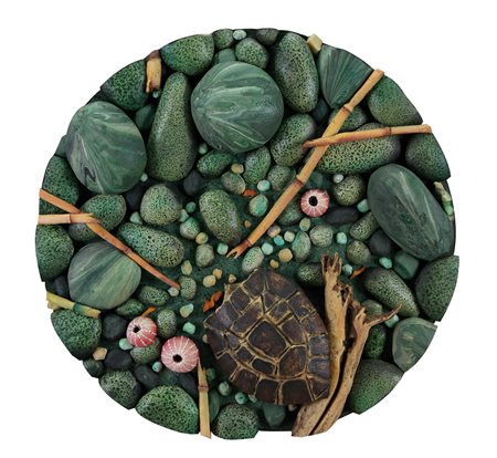 PIERO GILARDI Torino 03/08/1942 Spiaggia delle tartarughe, 2001 poliuretano...