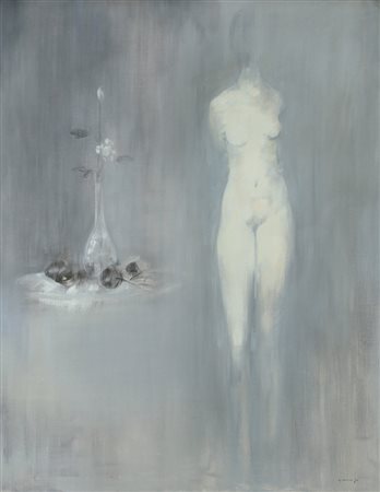 GIUSEPPE AJMONE Carpignano Sesia 17/02/1923 - 07/04/2005 Il nudo e la rosa,...