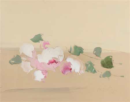 SERGIO SCATIZZI Gragnano (Lu) 20/12/1918 - Firenze 02/12/2009 Fiori olio su...