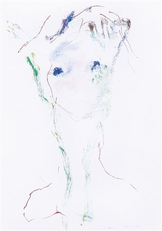 ERNESTO TRECCANI Milano 26/08/1920 - Milano 27/11/2009 Figura olio su tela...