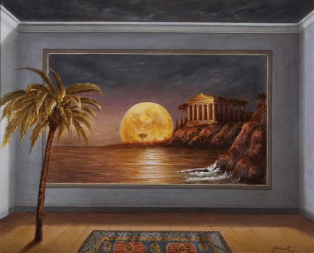 ANTONIO NUNZIANTE Napoli 1956 Mediterraneo, 2009 tempera all'uovo e olio su...