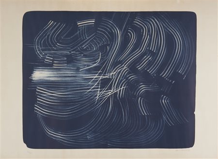 HARTUNG HANS (1904 - 1989) - L-10, Blauschwarz.