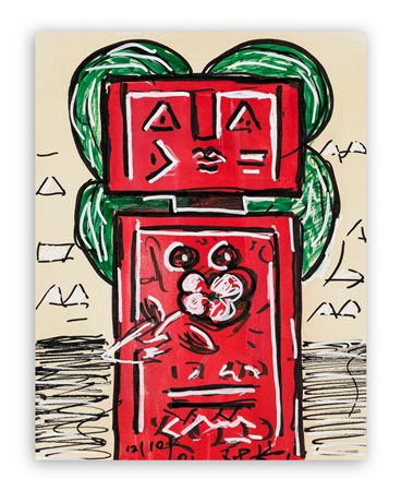 IBRAHIM KODRA (1918-2006) - Totem, 2001