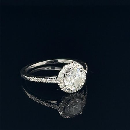 ANELLO IN ORO BIANCO 2.27 GR CON DIAMANTI PER 1.01 CARATI – RNG30202