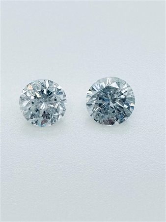 2 DIAMANTI 1,45 CT H-I - SI3-I1 - C30909-3