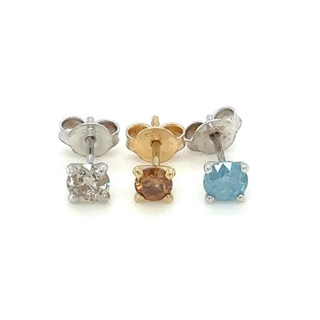 3 ORECCHINI IN ORO CON DIAMANTI - ER11224+ER20304+ER11219