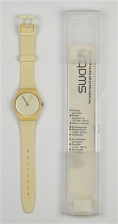 SWATCH CALYPSO BEACH, 1986 mod. PING PONG WHITE, cod. GW105 Completo di...