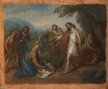 Giovanni Carnovali (Attribuito)

"Il servo di Abramo" 
olio su cartone (cm 17x22