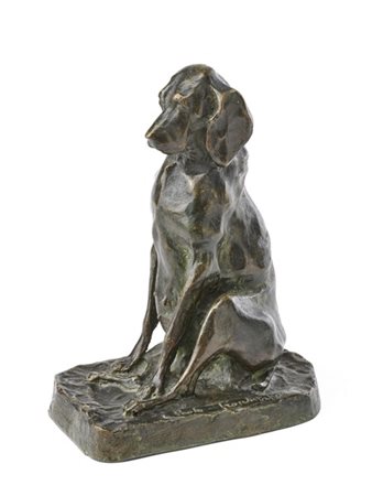 Paolo Troubetzkoy "Cane" 1897
scultura in bronzo (h cm 25)
firmato e datato alla