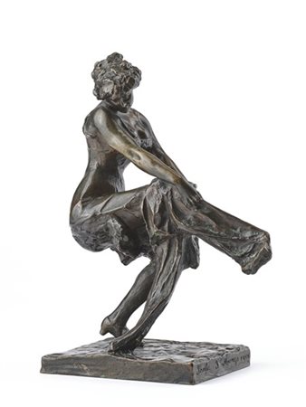 Michele Vedani "Cambio d'abito" Scala, 3 marzo 1911
scultura in bronzo (cm 31x21