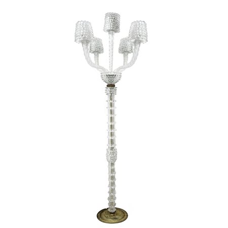 Ercole Barovier (Murano 1889-1974)  - Piantana da terra serie Rostrati