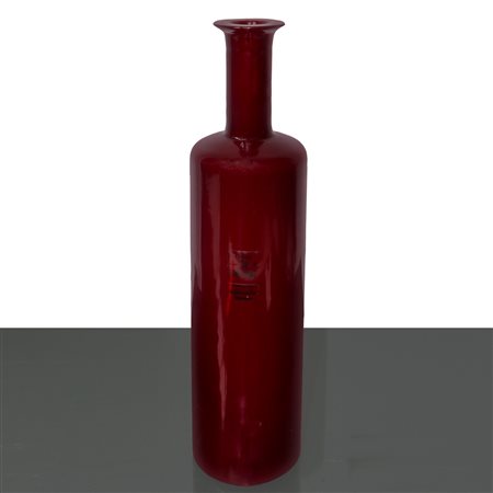 Salviati & C - Vaso Bottiglia in vetro di Murano bordeaux