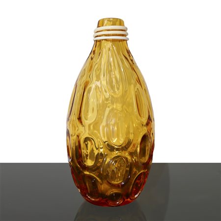 Venini - Vaso in vetro di Murano giallo, 2004