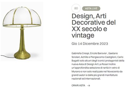 #80: Design, Arti Decorative del XX secolo e vintage