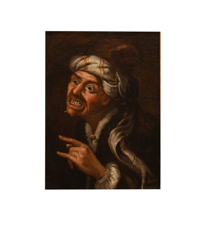 Uomo col turbante fa gli scongiuri   Antonio  Cifrondi