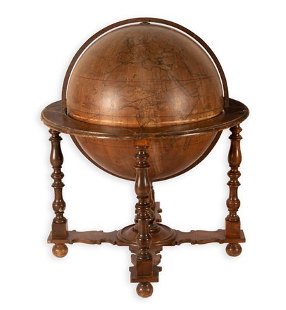 Antico mappamondo. Manifattura olandese, XVII secolo   