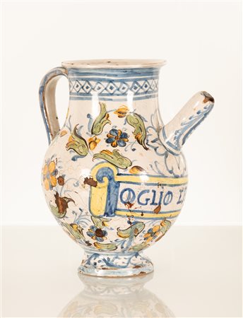 Orcio da farmacia. Manifattura laziale della fine del XVII secolo e gli inizi del XVIII secolo.   