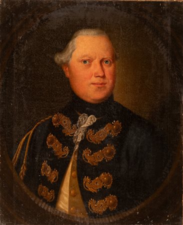 Ritratto di ufficiale che indossa la divisa da Ufficiale dei Dragoni   Scuola francese della seconda metà del XIX secolo