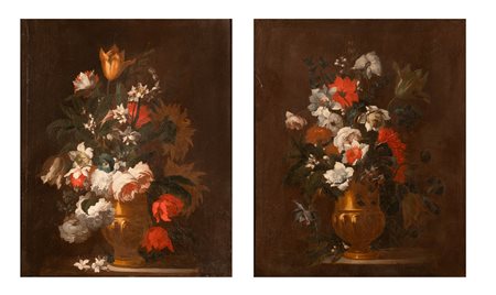 Coppia di nature morte   Pittore dell'Italia centrale del XVIII secolo