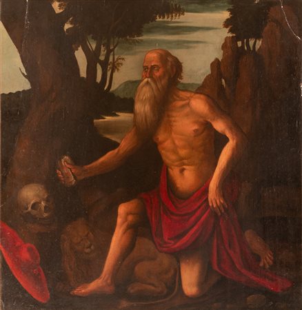 San Girolamo penitente    Pittore fiammingo degli inizi del XVII secolo
