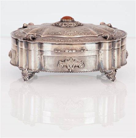 Cofanetto portagioie in argento 800   