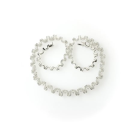 Collier Recarlo in oro bianco e diamanti   