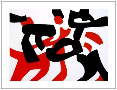 CARLA ACCARDI Trapani 1924 Senza titolo Incisione a colori es.p.a. Firma in...