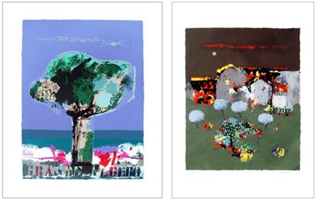 MANLIO BACOSI Perugia 1921 - Perugia 1998 Lotto composto da due opere: Grande...