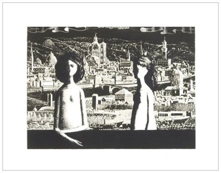 ANTONIO BUENO Berlino 1918 - Firenze 1984 Incontro per Firenze 1988 Incisione...