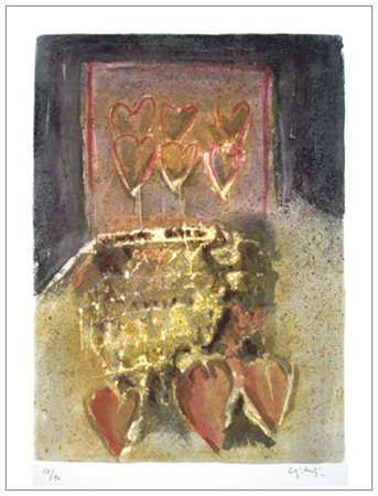 GIORGIO CELIBERTI Udine 1929 Senza titolo Serigrafia a colori es.58/90. Firma...