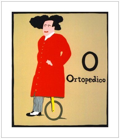 FABIO DE POLI Genova 1947 Ortopedico Litografia a colori es.73/100. Firma in...