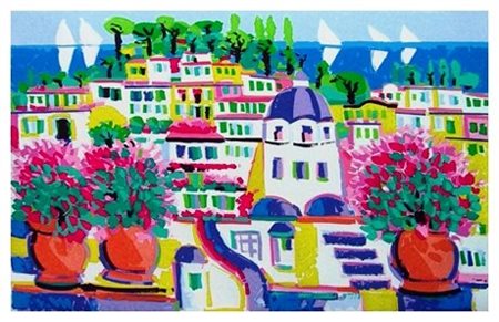 ATHOS FACCINCANI Peschiera del Garda 1951 - Senza titolo Serigrafia a colori....