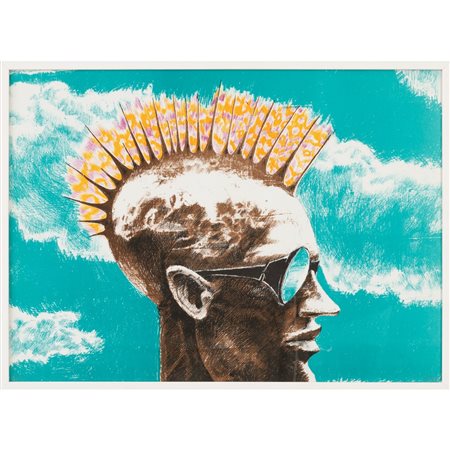 FRANCESCO DE GRANDI, Erettile, Litografia a colori