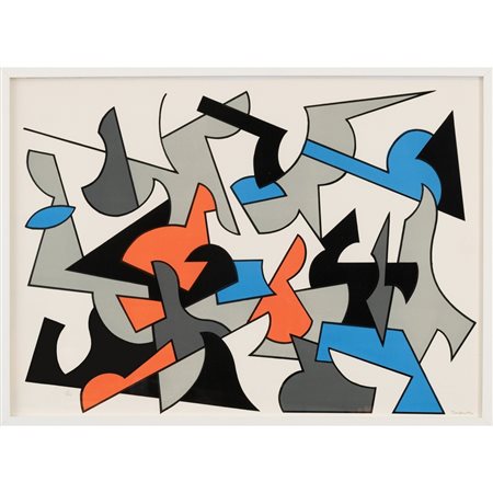 STANLEY TOMSHINSKY, Senza titolo, Litografia a colori