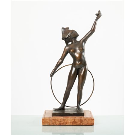 UGO ATTARDI, La Dea Bendata, Scultura in bronzo