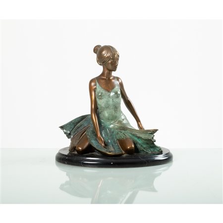 FERNANDO REGAZZO, Elizabeth, Scultura in bronzo