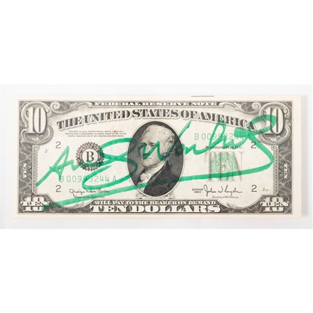 ANDY WARHOL, 10 Dollar (Alexander Hamilton)
