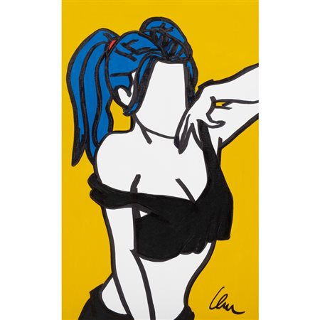 MARCO LODOLA, Pin up, Olio su tela