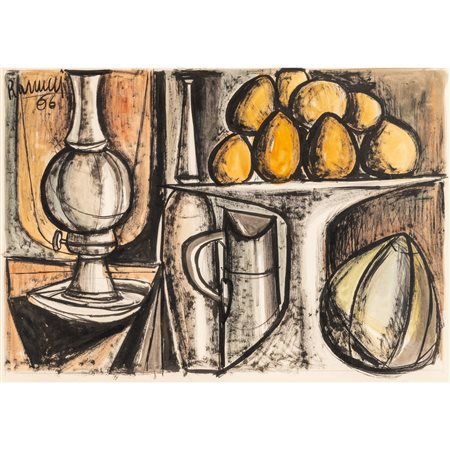 LUCIO RANUCCI, Natura morta, Tecnica mista su carta