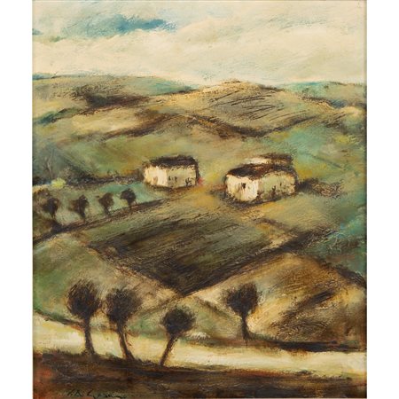 SIMONE DI GESARO, Campi n°1, Olio su tela