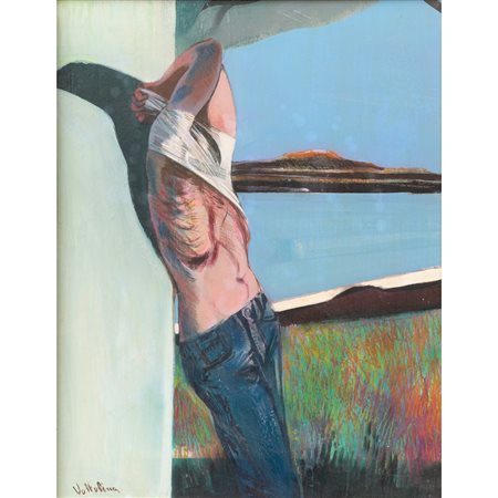 LUIGI VOLTOLINA, Senza titolo, Olio su tavoletta