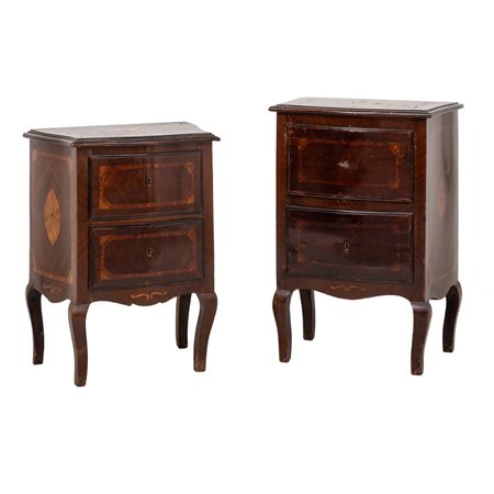 EBANISTERIA SICILIANA DEI PRIMI DEL '900, Coppia di comodini