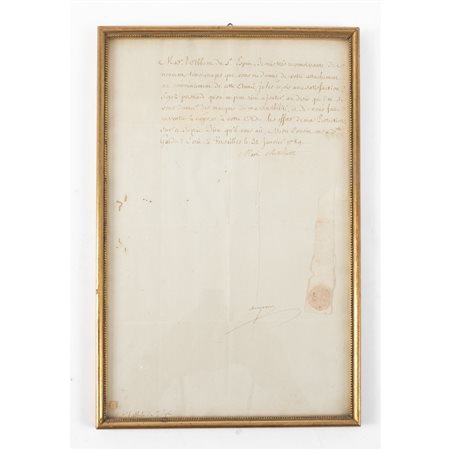 LETTERA MANOSCRITTA DELLA REGINA DI FRANCIA MARIA ANTONIETTA