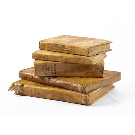 CINQUE VOLUMI DI MEDICINA DEL XVII E XVIII SECOLO