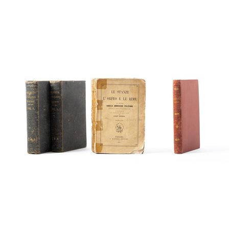 QUATTRO LIBRI DI LETTERATURA ITALIANA EDITI NEL XIX SECOLO