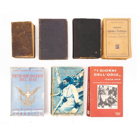SETTE VOLUMI DI VARIA DEL XIX E XX SECOLO