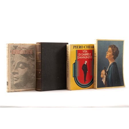 QUATTRO VOLUMI SUGABRIELE D’ANNUNZIO ED ELEONORA DUSE
