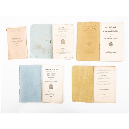 CINQUE LIBRETTI TEATRALI DEL XIX SECOLO