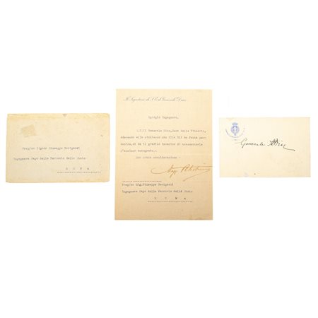 AUTOGRAFO DEL GENERALE ARMANDO DIAZ