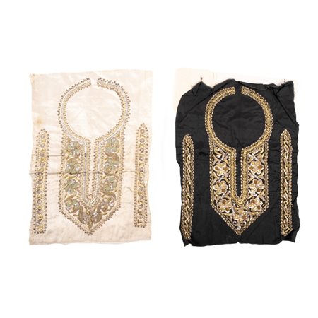 APPLICAZIOINI VITTORIANE E DUE RICAMI PER COLLO E POLSI